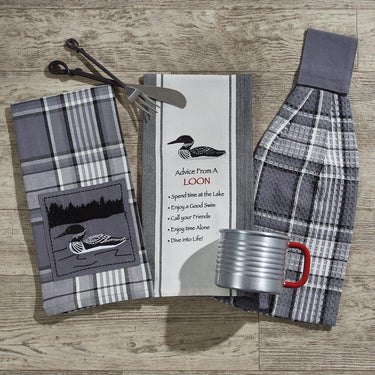 Advice From A Loon Printed Embroidered Dishtowel - Park Designs - The Fox Decor